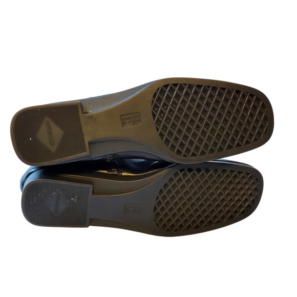 Aerosoles Snitch & Turn Zip Up Ankle Boots 10.5 Double Trouble 2 Brown Leather - Picture 5 of 9